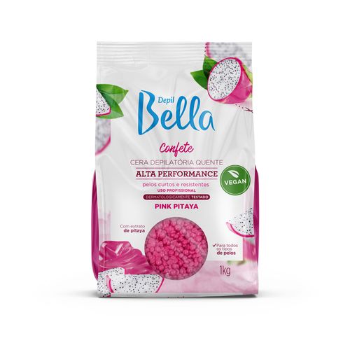 Cera Quente  Depilatória Confete Alta Perfomance Pink Pitaya Depil Bella