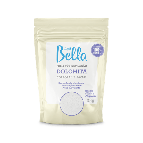 Dolomita Pré E Pós-Depilação Depil Bella 800g