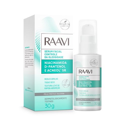 Sérum Facial Controle Da Oleosidade Raavi 30g