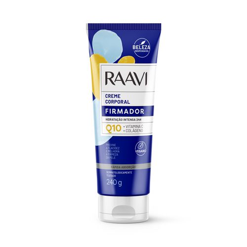 Creme Corporal Firmador Q10 Raavi 240g