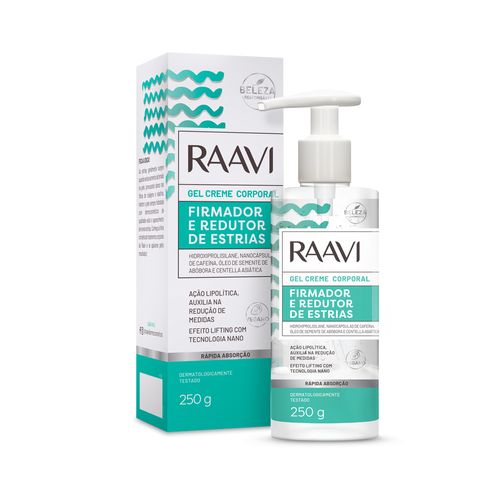 Gel Creme Corporal Firmador e Redutor de Estrias Raavi 250g