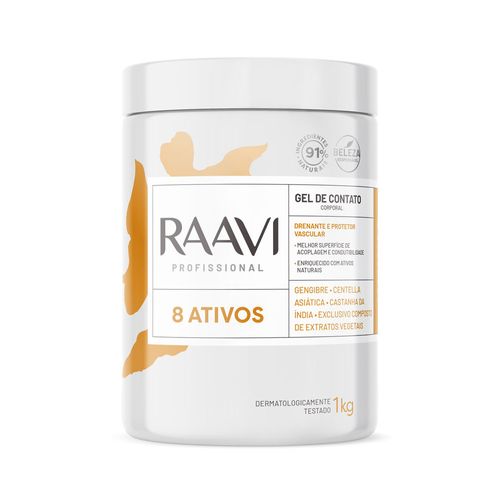 Gel De Contato 8 Ativos Corporal Raavi 1Kg