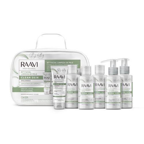 Kit Facial Limpeza De Pele Clean Skin Raavi