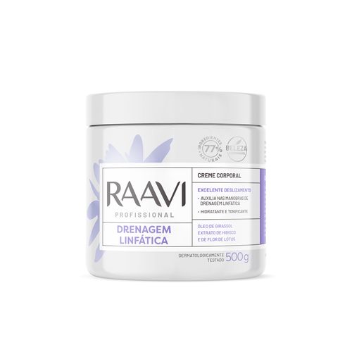 Creme Corporal Drenagem Linfática Raavi