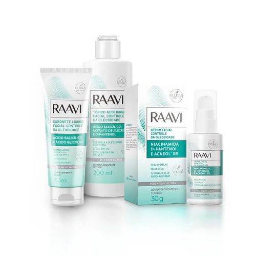 Kit Facial Controle Da Oleosidade Raavi