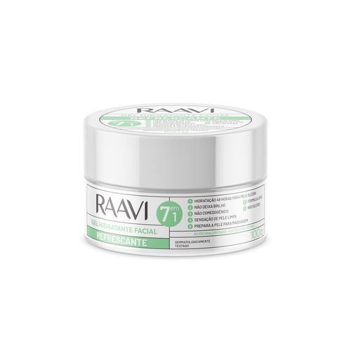 HIDRATANTE EM GEL FACIAL REFRESCANTE  RAAVI 100 G