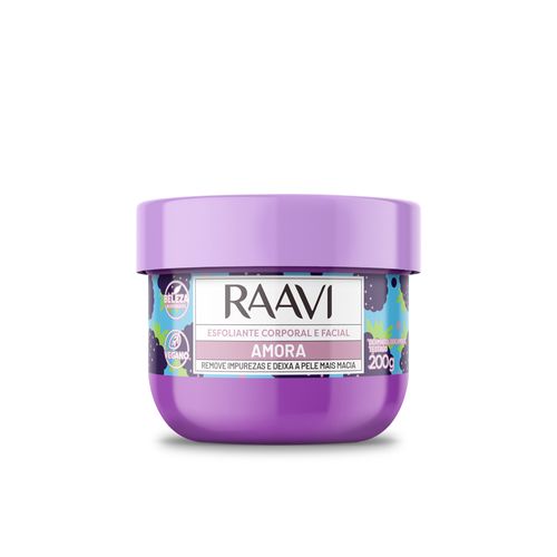 ESFOLIANTE CORPORAL E FACIAL AMORA RAAVI 200G