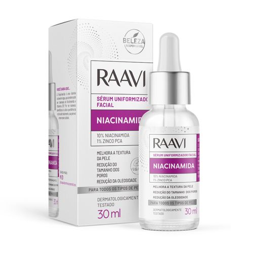 Sérum Facial Uniformizador Niacinamida Raavi 30ml